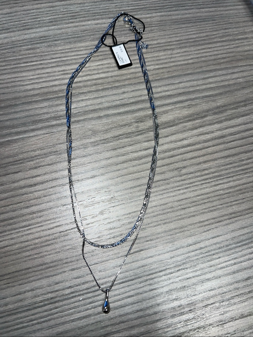 Multi-Layered Chain Necklace in Silver